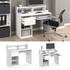 Buerau Informatique Keno Blanc -Magasin de meubles 00d133cc5fc343d4b259a3b25e6a5e0e