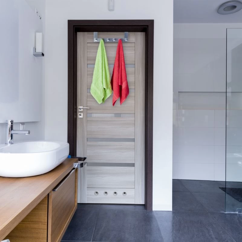 2x Portemanteaux De Porte En Inox 4 2x Portemanteaux De Porte En Inox – Image 4