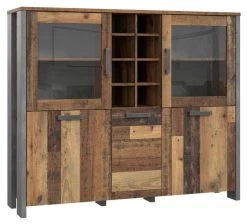 Buffet Vitré 5 Portes 18 Niches - BUCK