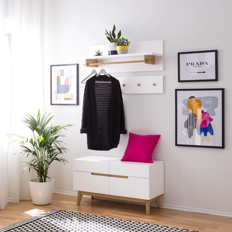 Porte-manteau Mural Tenabo 2 Porte-manteau Mural Tenabo – Image 2