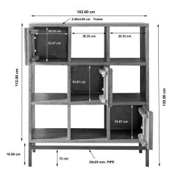 Étagère De Bureau Domme II -Magasin de meubles 1000246834 230829 500 SKETCH DETAILS P000000001000246834 sketch