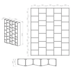 Étagère Maze II -Magasin de meubles 1000255245 210324 15033400216 SKETCH DETAILS P000000001000255245 sketch