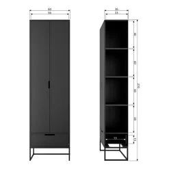 Armoire D’entrée Cobar -Magasin de meubles 1000304181 211029 12341600724 SKETCH DETAILS P000000001000304181 sketch