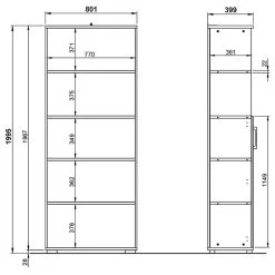 Armoire De Bureau GW-Profi 2.0 II -Magasin de meubles 1000307857 211109 1616360000507 SKETCH DETAILS P000000001000307857 sketch