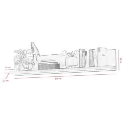 Étagère Murale Ambato -Magasin de meubles 1000309597 211118 0657420000505 SKETCH DETAILS P000000001000309597 sketch