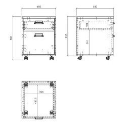 Caisson De Bureau Shutter -Magasin de meubles 1000348665 220505 501 SKETCH DETAILS P000000001000348665 sketch