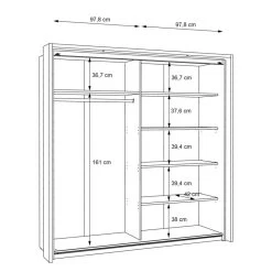 Armoire à Portes Coulissantes Shiny -Magasin de meubles 1000365827 220909 501 SKETCH DETAILS P000000001000365827 sketch