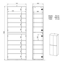 Armoire D’entrée Calvera -Magasin de meubles 1000367310 221005 500 SKETCH DETAILS P000000001000367310 sketch