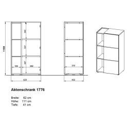 Armoire De Bureau Olvera -Magasin de meubles 1000371275 230301 500 SKETCH DETAILS P000000001000371275 sketch