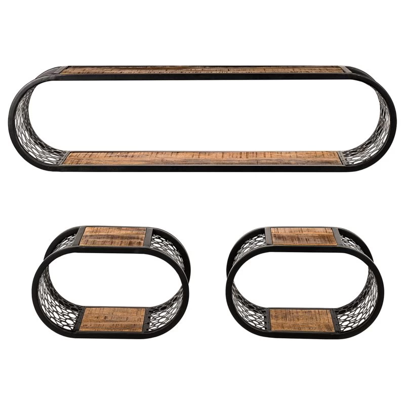 Étagères Murales Oval - Lot De 3 4 Étagères Murales Oval - Lot De 3 – Image 4