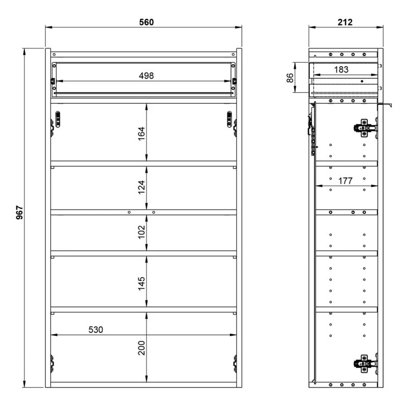 Meuble à Chaussures Ameca 56 Cm 7 Meuble à Chaussures Ameca 56 Cm – Image 7