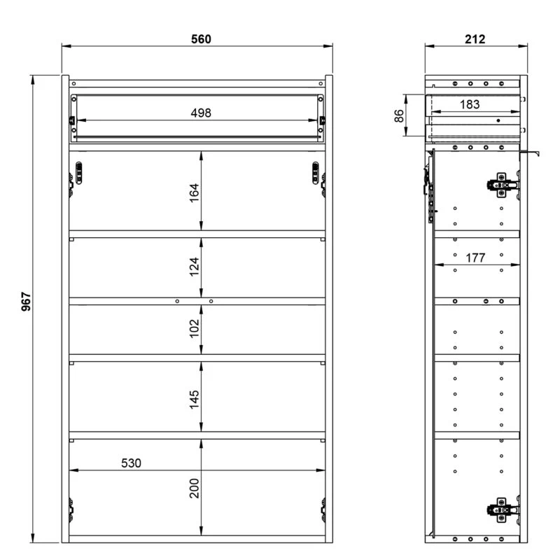 Meuble à Chaussures Ameca 56 Cm 14 Meuble à Chaussures Ameca 56 Cm – Image 14