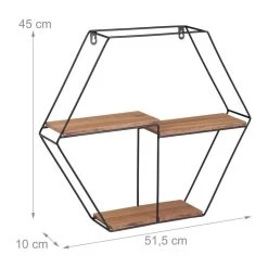 Étagère Murale Hexagonale 3 Rayons -Magasin de meubles 2c00125633814c778c28adf99a062c86