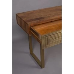 Console 2 Tiroirs En Bois Or -Magasin de meubles 2d64ada5ba7e4a318e8ce313b41cbb13