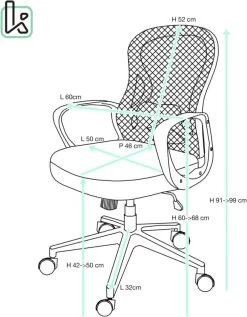 KAYELLES Fauteuil Bureau Inclinable FEST -Magasin de meubles 335d8d7987164d81927e9c58aa3cc832