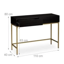 Table De Console Doré Noir -Magasin de meubles 378eb26a82aa48eaafe0515cab151121