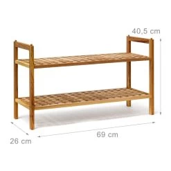 2x Étagères à Chaussures Armoire Noyer -Magasin de meubles 3cebee34edbe4cc4ad02d2fb6c4eaeb0