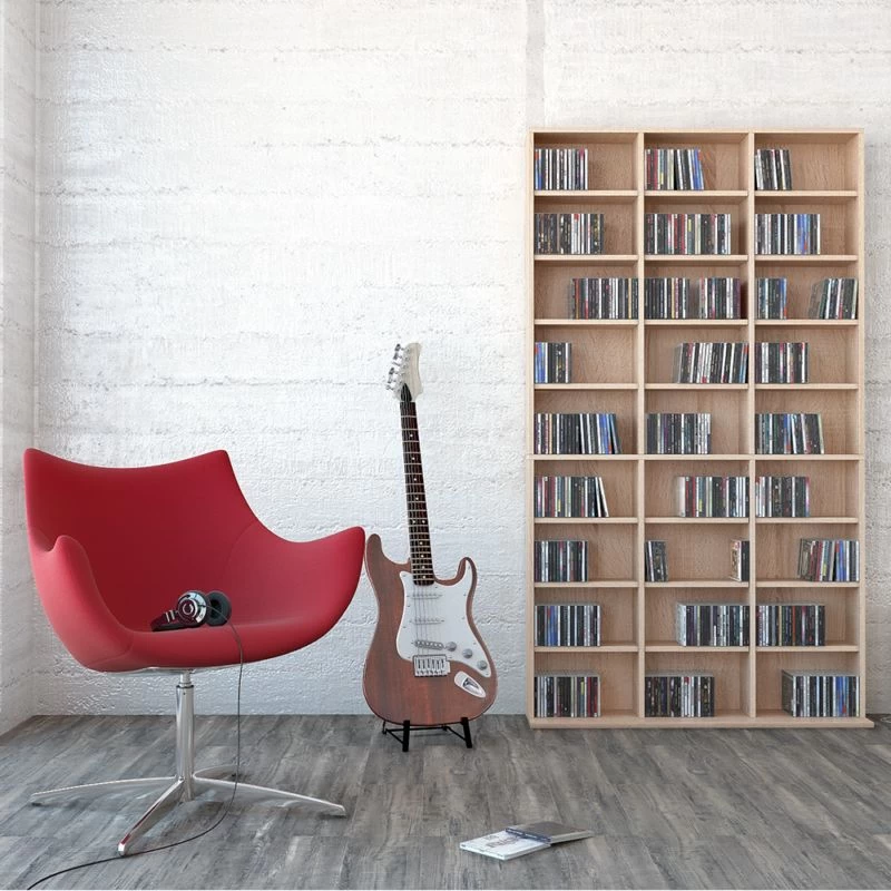 Étagère à CD Jukebox 178cm Blanc 20 Étagère à CD Jukebox 178cm Blanc – Image 20