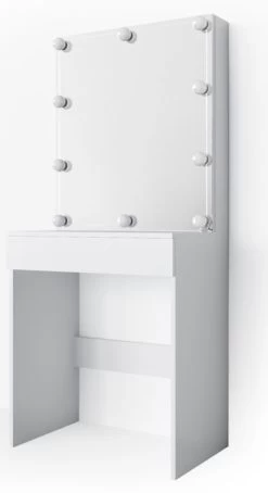 Coiffeuse Melle Blanc Avec LED