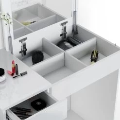 Coiffeuse Lotos Blanc -Magasin de meubles 41fb02ec56014b1fb03e31bf466b1bb6