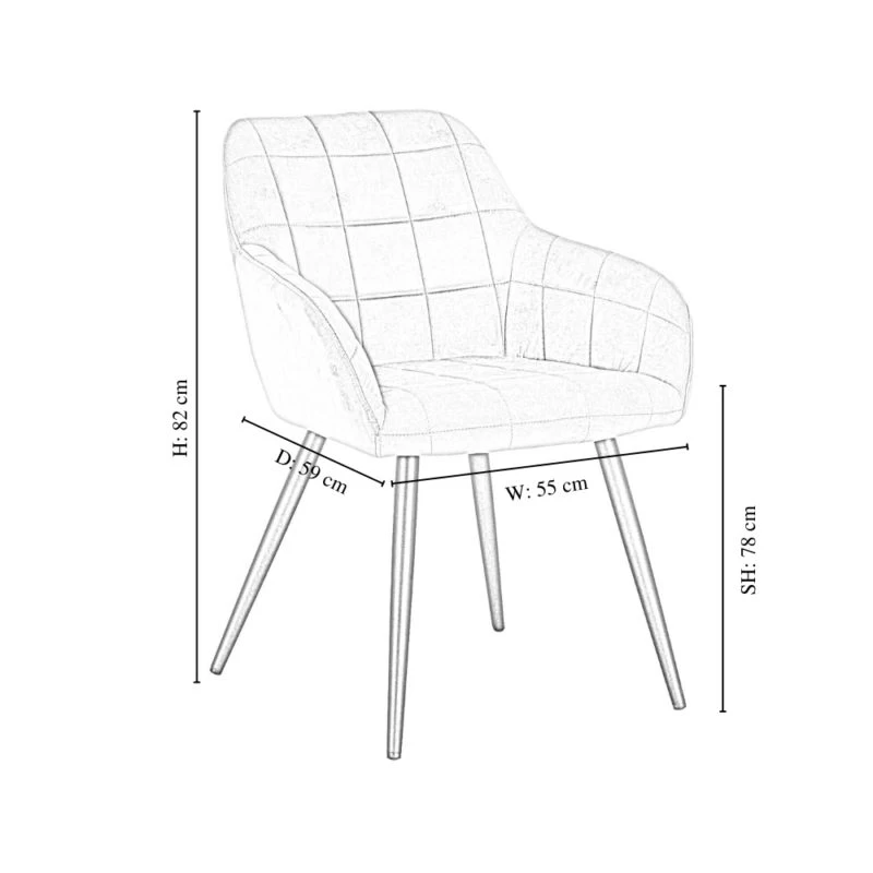 6 Chaises De Salle à Manger Camden 20 6 Chaises De Salle à Manger Camden – Image 20