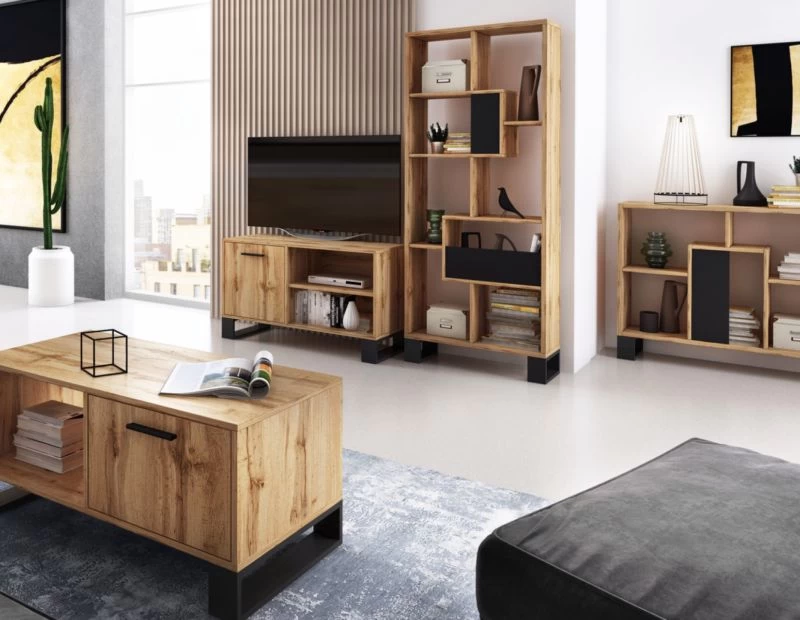 Bibliothèque LOFT Couleur Chêne Foncé 6 Bibliothèque LOFT Couleur Chêne Foncé – Image 6