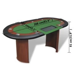 VIDAXL Table De Poker -Magasin de meubles 4c33fae8305d4a76bde350152b92c75e