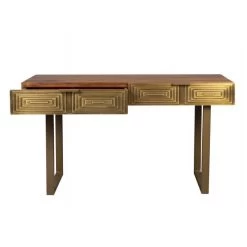 Console 2 Tiroirs En Bois Or -Magasin de meubles 4c6d2ef9617d4b8b8202922634e8116f