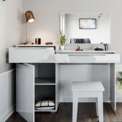 Coiffeuse Little Lilli Blanc Brillant 9 Coiffeuse Little Lilli Blanc Brillant -Magasin de meubles 51a37af9f48e46449d3bc68b31c7332e