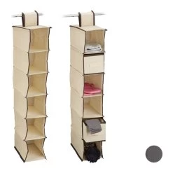 2xÉtagère Suspendue Tissu Armoire
