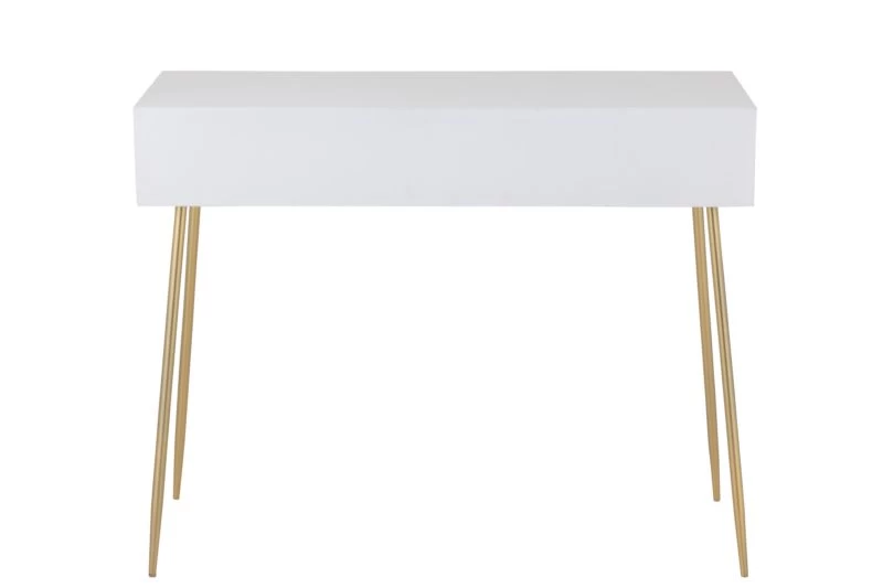 Console Rayures 2 Tiroirs Bois/metal 4 Console Rayures 2 Tiroirs Bois/metal – Image 4