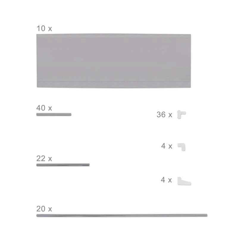 2x Étagères à Chaussures 50 Paires Gris 6 2x Étagères à Chaussures 50 Paires Gris – Image 6