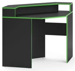 Bureau Ordinateur Kron 90cm Noir/vert