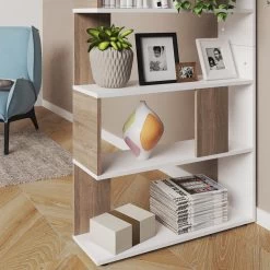 Etagère 80cm Sonoma/blanc 9 Etagère 80cm Sonoma/blanc -Magasin de meubles 5df62932f7cc40fe9c9609ba2081ef53