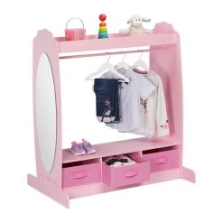Garde-robe Pour Enfant Avec Miroir