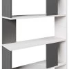 Etagère 80cm Anthracite/blanc