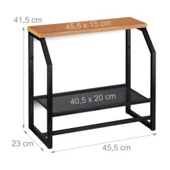 Étagère Murale Avec Porte-serviette Noir -Magasin de meubles 6aa9ec5b09cf4f498e1eb5ada8d699c7