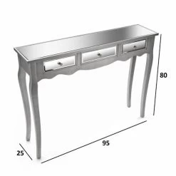 ROMA Console Argent 25 X 107 5 ROMA Console Argent 25 X 107 -Magasin de meubles 6abfc0de66584b2395c797ae92252d0c