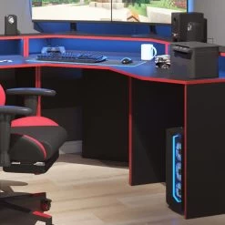 Bureau Ordinateur Kron Noir/rouge Set 1 9 Bureau Ordinateur Kron Noir/rouge Set 1 -Magasin de meubles 6ceb72d289b1406daa1824610cced38b