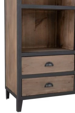 Bibliotheque 12 Cases 6 Tiroirs 216cm -Magasin de meubles 712a58e85cb64ecba846980143ce9264