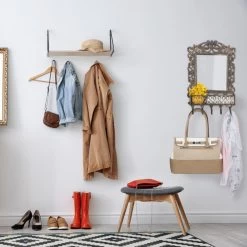 Porte-manteaux Mural Patères 5 Crochets -Magasin de meubles 7362c5d07c664f86ac37a5d3dff3aa10