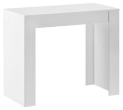Console Extensible Jusqu'à 140cm Blanc