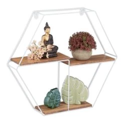 Étagère Murale Hexagonale 3 Rayons -Magasin de meubles 789935eb6406496ebb3c41ab9ad0ec35