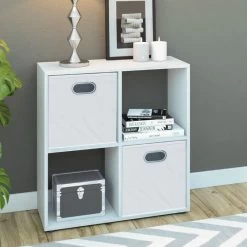 Etagère Tetra Blanc 4 Compartiments -Magasin de meubles 7ae401e49a2f49359695df5689186918