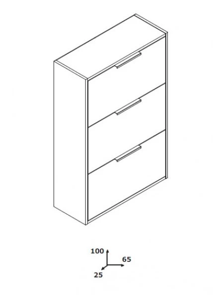 Meuble Chaussures 3 Tiroirs 9 Paires 5 Meuble Chaussures 3 Tiroirs 9 Paires – Image 5