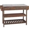 Console En Bois Et Zinc