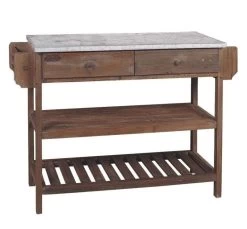 Console En Bois Et Zinc