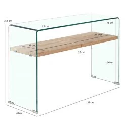 Console Verre Trempé étagère Bois ICE 9 Console Verre Trempé étagère Bois ICE -Magasin de meubles 873f07cdedcb4203bf83949293b1695e