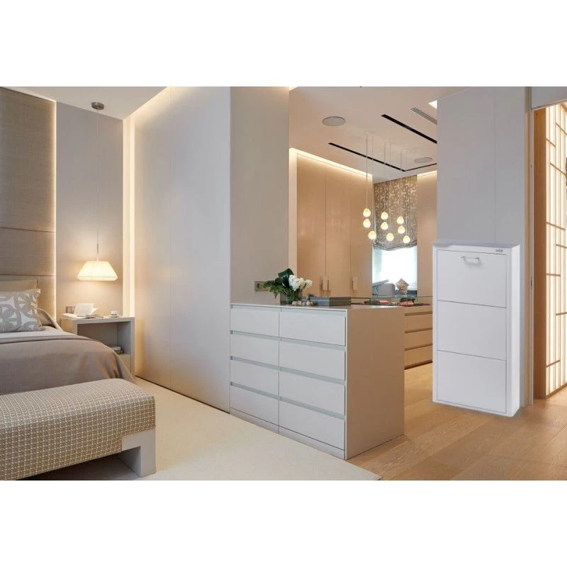 Meuble à Chaussures KIBO 3 Compartiments 2 Meuble à Chaussures KIBO 3 Compartiments – Image 2