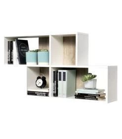 Etagère Murale 4 Compartiments Nora -Magasin de meubles 91a3bdedd3714d1eb27e397fb7da92bb